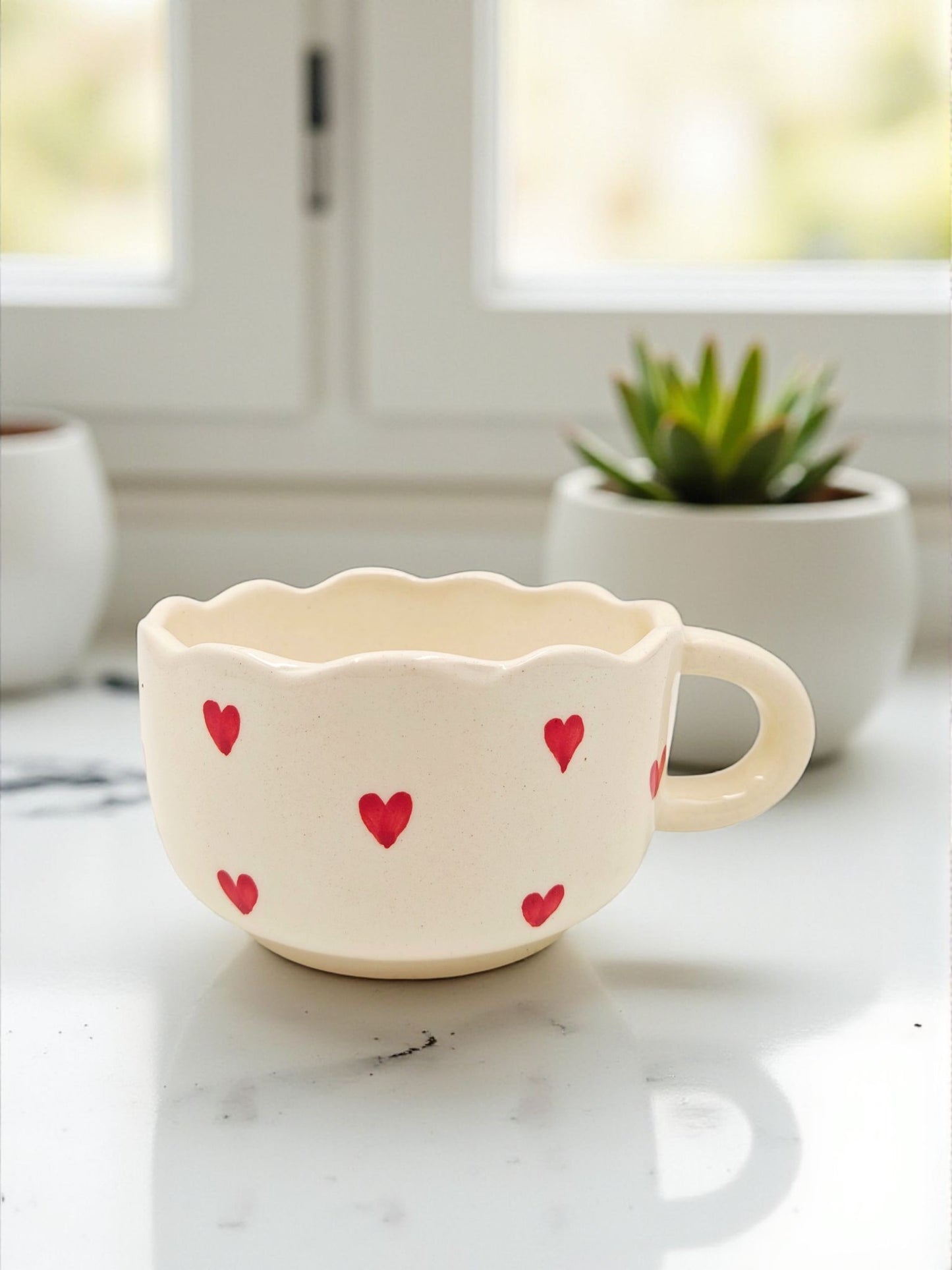 Sweetheart Curvy Mug- Handmade With Love