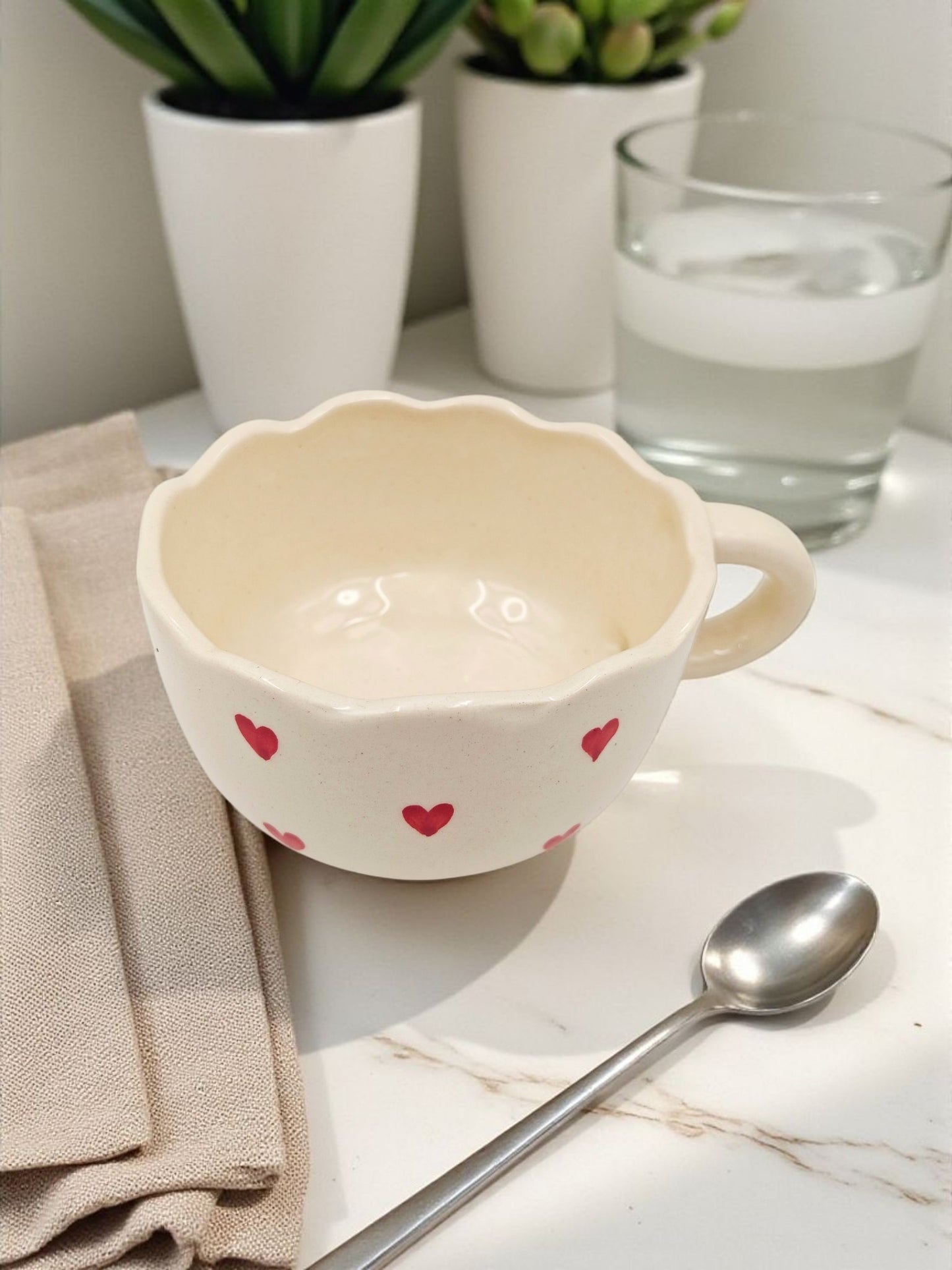 Sweetheart Curvy Mug- Handmade With Love