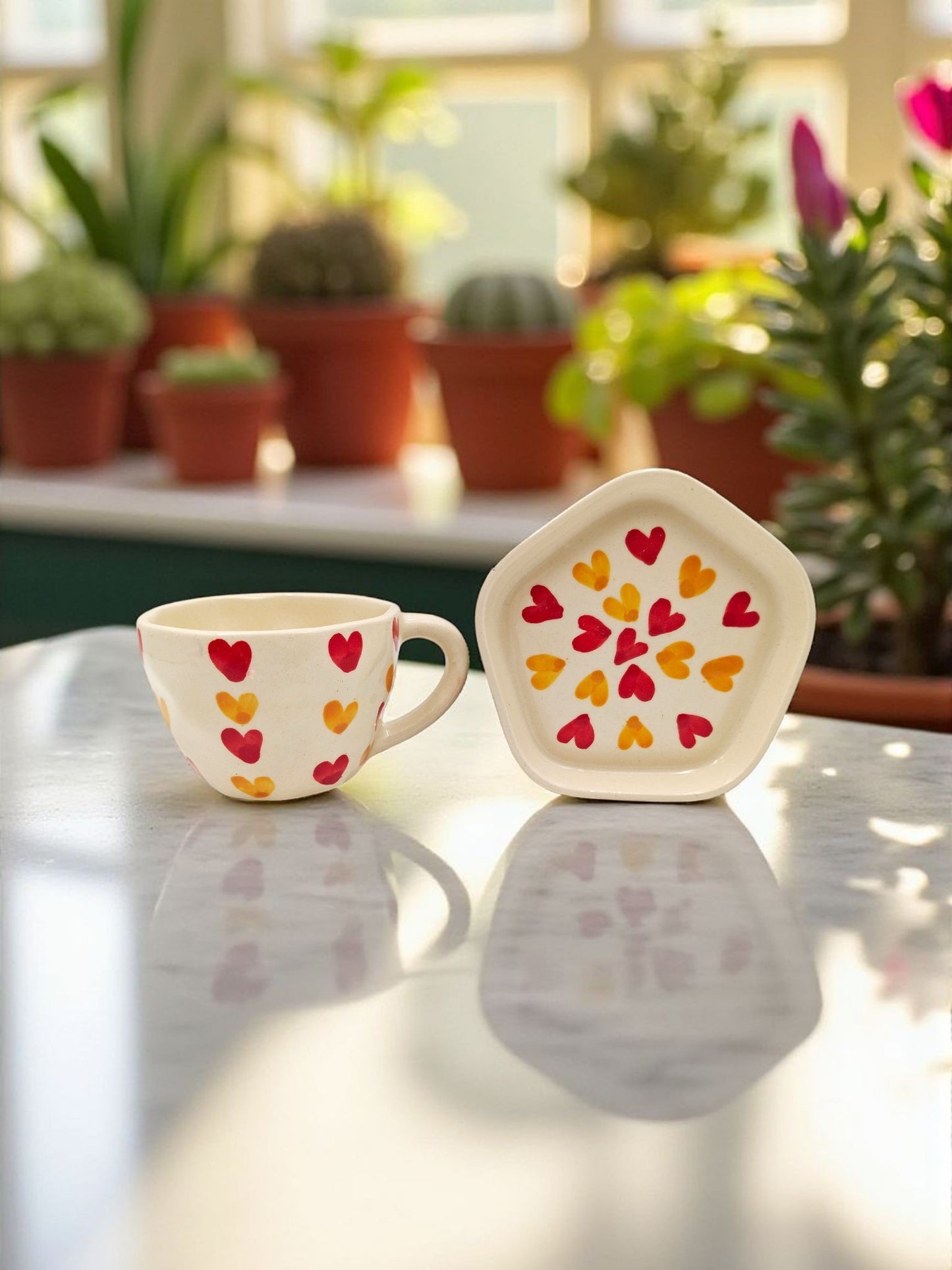 Sunny Sweetheart Cup & Saucer Set ☀️