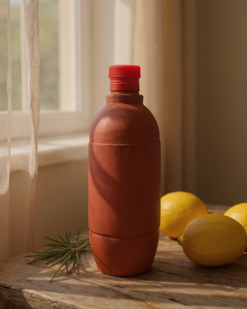Claykaari Handmade Clay Water Bottle – Natural Cooling, Eco-Friendly & Healthy