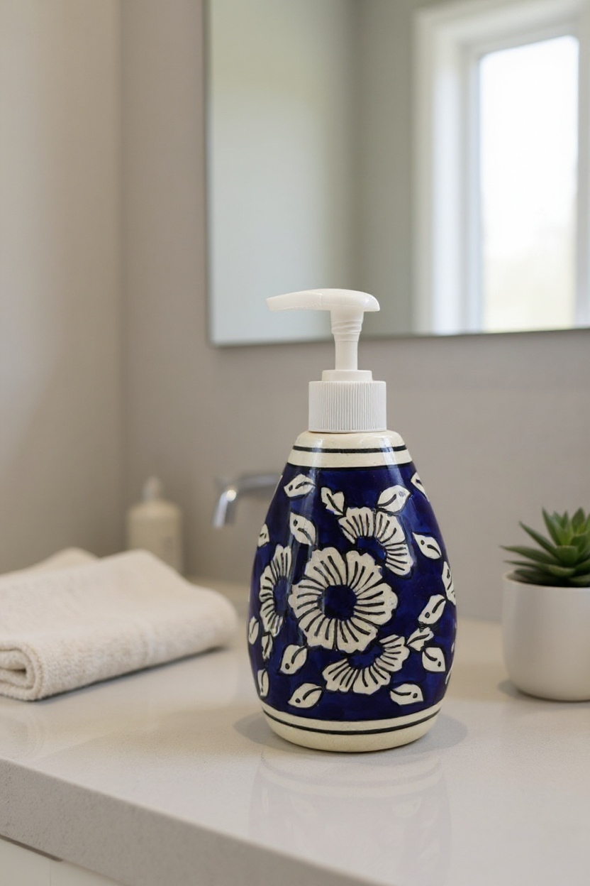 Royal Blue Handcrafted Handwash Dispenser