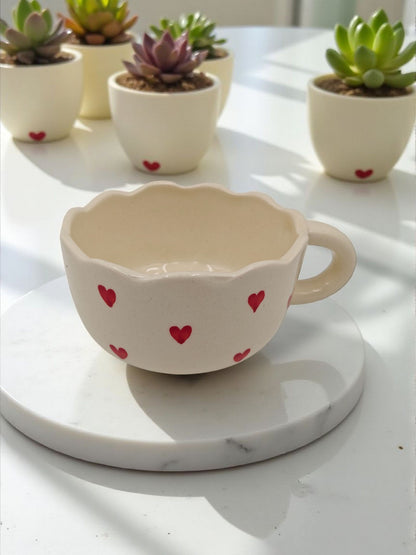 Sweetheart Curvy Mug- Handmade With Love
