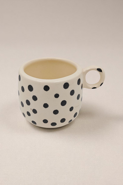 ELEGANT POLKA DOT CERAMIC MUG