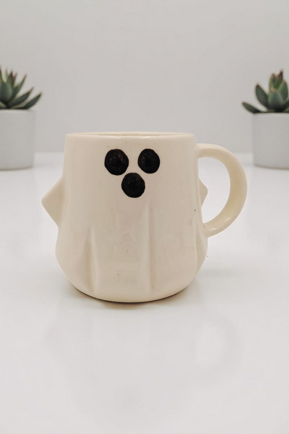 Cute Ghost Mug by Claykaari