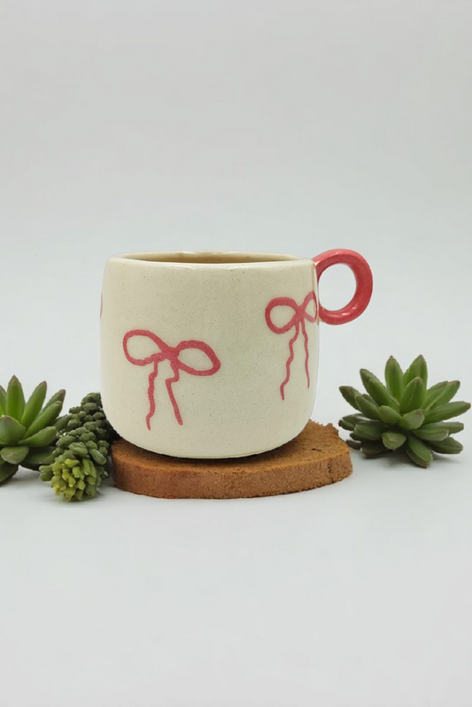 Rosy Ribbon Cup