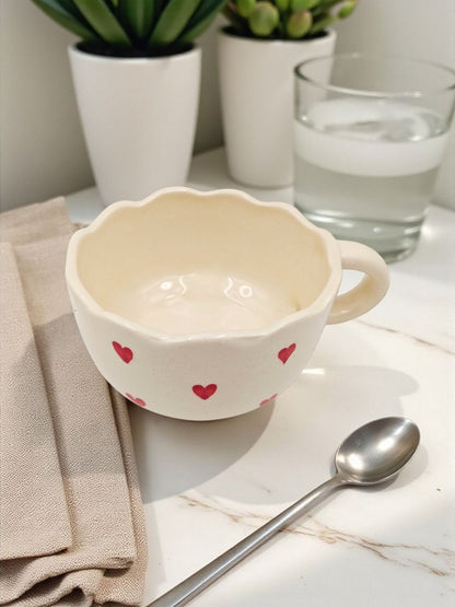 Sweetheart Curvy Mug- Handmade With Love