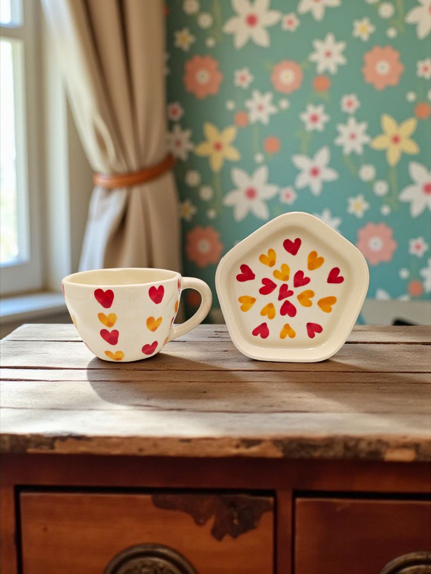 Sunny Sweetheart Cup & Saucer Set ☀️