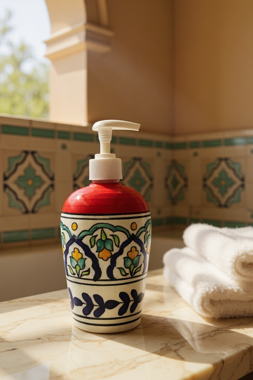 Red Aura Handcrafted Handwash Dispenser