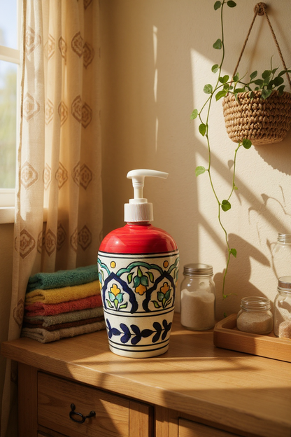 Red Aura Handcrafted Handwash Dispenser